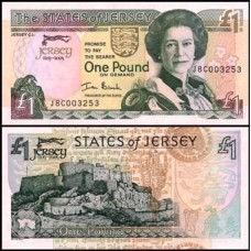 Jersey Ilhas Jersey P-31a Fe 1 Pound 2004 Comemorativa Rainha ♛