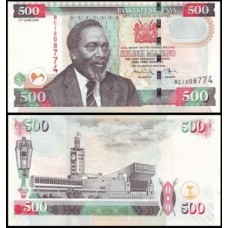 Kenya Quênia P-50d Fe 500 Shillings 2009