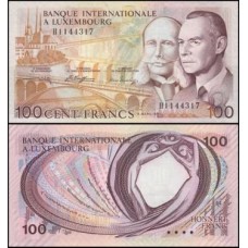 Luxembourg Luxemburgo P-14A Fe 100 Francs 1981