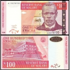 Malawi Malaui P-46a Fe 100 Kwacha 2001