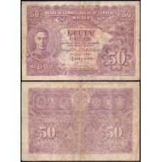 Malaya P-10a Mbc 50 Cents 1941
