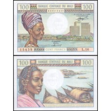 Mali P-11 Sob 100 Francs 1972 Mali P-11 Sob 100 Francs 1972