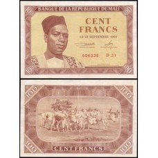 Mali P-2 Sob 100 Francs 1960 Mali P-2 Sob 100 Francs 1960