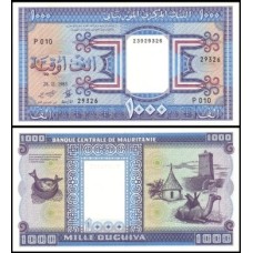 Mauritânia P-7b Fe 1.000 Ouguyia 1985