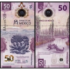 México P-133a.4 Fe 50 Pesos 2021 Polímero