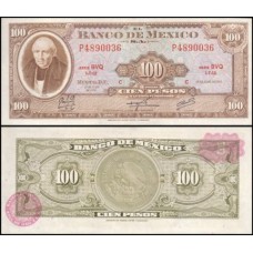 México P-61i.4 Fe 100 Pesos 1973 Miguel Hidalgo México P-61i.4 Fe 100 Pesos 1973 Miguel Hidalgo