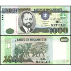 Mozambique Moçambique P-148 Fe 1.000 Meticais 2006 Samora Machel