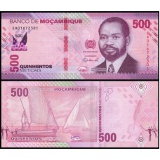 Mozambique Moçambique P-159a Fe 500 Meticais 2024 Samora Machel 