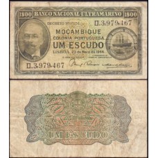 Mozambique Moçambique P-92 Mbc 1 Escudo 1944