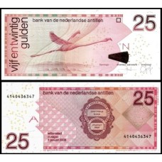 Netherlands Antilles Antilhas Holandesas P-29e Fe 25 Gulden 2008