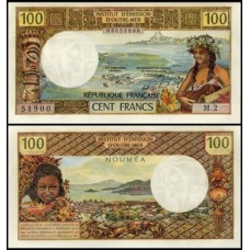 New Caledonia Nova Caledônia P-63b S/Fe 100 Francs ND (1973)
