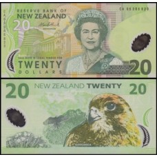 New Zealand Nova Zelândia P-187b.2 Fe 20 Dollars 2005 Rainha ♛