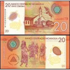 Nicarágua P-210ar Fe 20 Córdobas 2014 Reposição