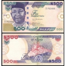 Nigéria P-30q.1 Fe 500 Naira 2018 Benjamin Azikiwe