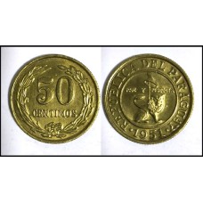 Paraguay Paraguai 50 Centimos 1951 (751)