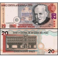 Peru P-176c Fe 20 Nuevos Soles 2006 Raul Barrenechea