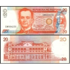 Philippines Filipinas P-182j.3 Fe 20 Piso 2007