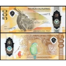 Philippines Filipinas P-240a Fe 500 Piso 2024 Polímero