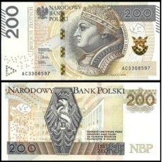 Poland Polônia P-189a Fe 200 Zlotych 2015-2016 Rei Sigismundo I