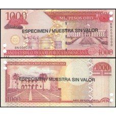 República Dominicana P-180s.1 Fe 1.000 Pesos Oro 2006