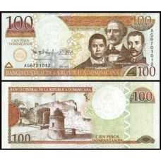 Republica Dominicana P-184b Fe 100 Pesos Dominicanos 2012