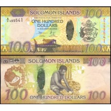 Solomon Islands Ilhas Salomão P-36a.1 Fe 100 Dollars 2015