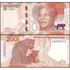 South Africa África do Sul P-152a Fe 200 Rand 2023 Mandela