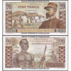 Saint Pierre & Miquelon P-24 Fe 20 Francs ND (1950)