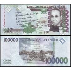 Saint Thomas & Prince São Tomé e Príncipe P-69a Fe 100.000 Dobras 2005