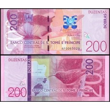 Saint Thomas & Prince São Tomé e Príncipe P-75a Fe 200 Dobras 2016 