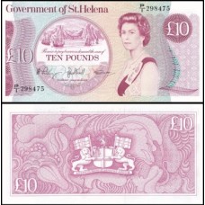 Saint Helena Santa Helena P-8b Fe 10 Pounds ND (1985) Rainha ♛