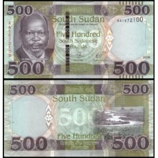 Sudan South Sudão do Sul P-16a Fe 500 Pounds 2018 John Garang 