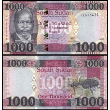 Sudan South Sudão do Sul P-17c Fe 1.000 Pounds 2023
