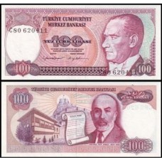 Turkey Turquia P-194a.2 Fe 100 Lira 1983