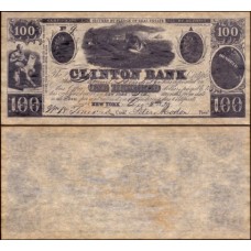 Usa Estados Unidos 100 Dollars 1839 Clinton Bank (Falsa de Época)