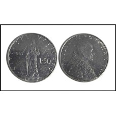 Vaticano 50 Lire 1963 S/Fc Papa Paulo VI (898) Vaticano 50 Lire 1963 S/Fc Papa Paulo VI (898)