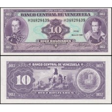 Venezuela P-61b Fe 10 Bolívares 1990