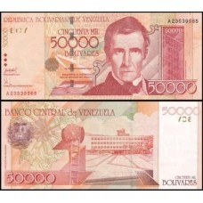 Venezuela P-87a Fe 50.000 Bolívares 2005
