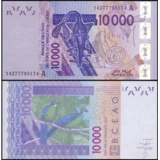 W A S Costa do Marfim P-118An Fe 10.000 Francs 2014
