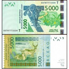 W A S Togo P-817Ta Fe 5.000 Francs 2003