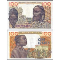 West African States África Ocidental P-2a Fe 100 Francs ND (1959)