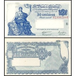 Argentina P-256a.1 Fe 50 Centavos ND (1948/1951)