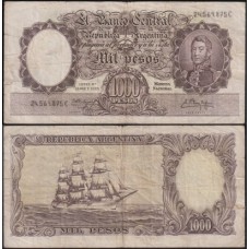 Argentina P-274c.1 Mbc 1.000 Pesos ND (1960)