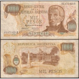 Argentina P-299a.1 Mbc 1.000 Pesos ND (1973)