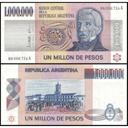 Argentina P-310a.1 Fe 1.000.000 Pesos ND (1981) San Martín