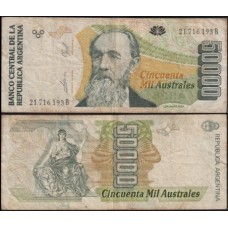 Argentina P-335 Mbc 50.000 Australes ND (1989)
