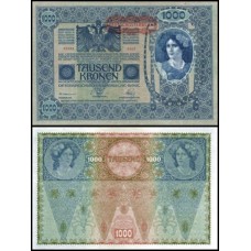 Áustria P-60 Fe 1.000 Kronen 1919 Ocupação Alemã