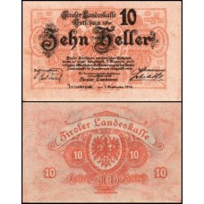 Áustria P-S139 Fe 10 Heller 1919 Áustria P-S139 Fe 10 Heller 1919