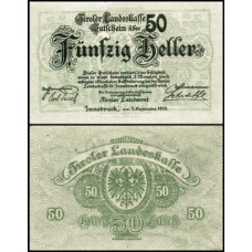Áustria P-S141 Fe 50 Heller 1919 Áustria P-S141 Fe 50 Heller 1919