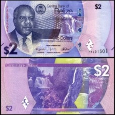 Belize P-73a Fe 2 Dollars 2025 Philip Goldson